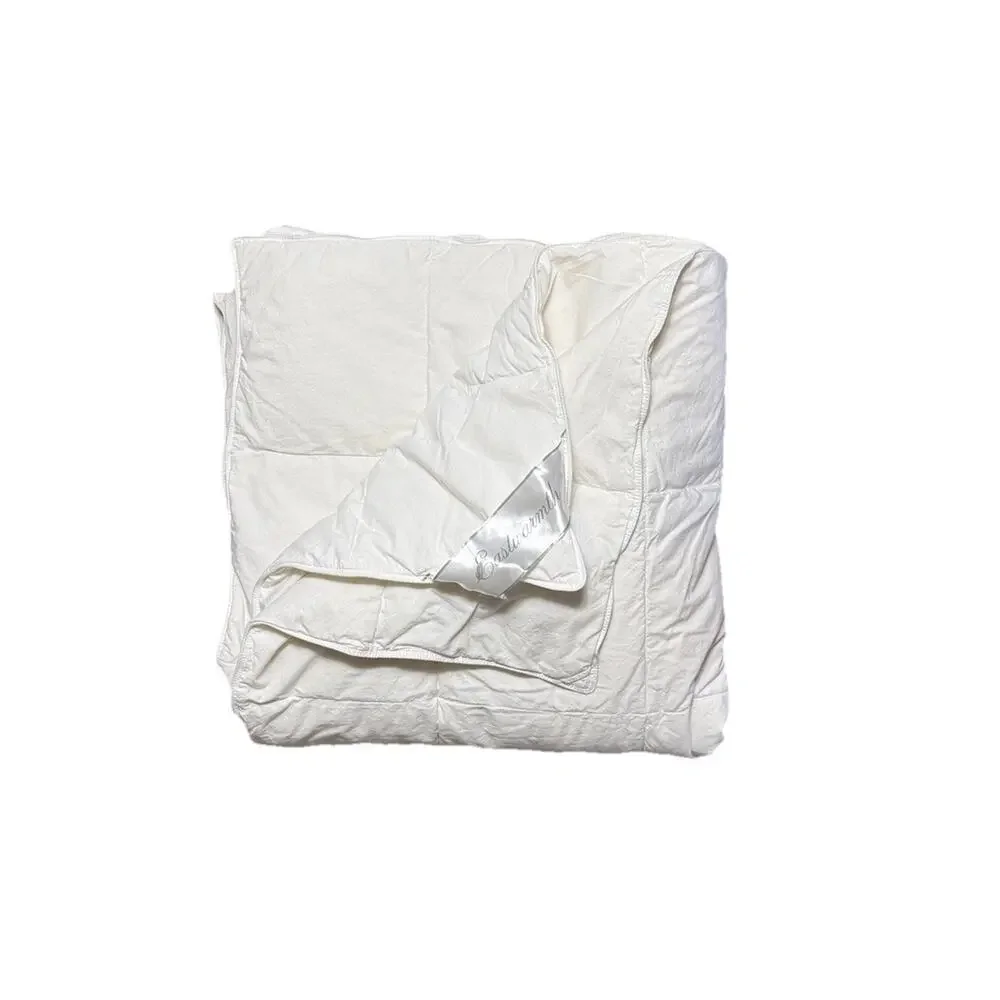 Eastwarmth Full Size Goose Down Comforter Lightweight White Cotton Duvet Insert